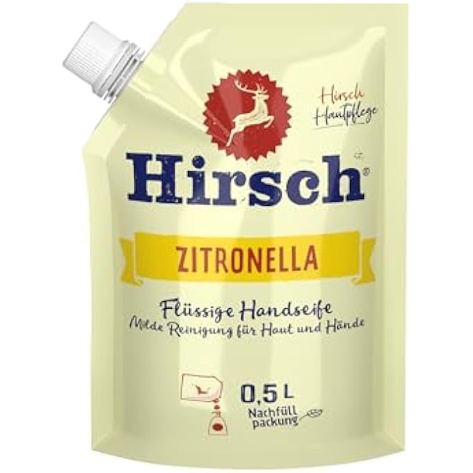 Hirsch ZITRONELLA LIQUID HAND SOAP REFILL - 500 ML - Image 1